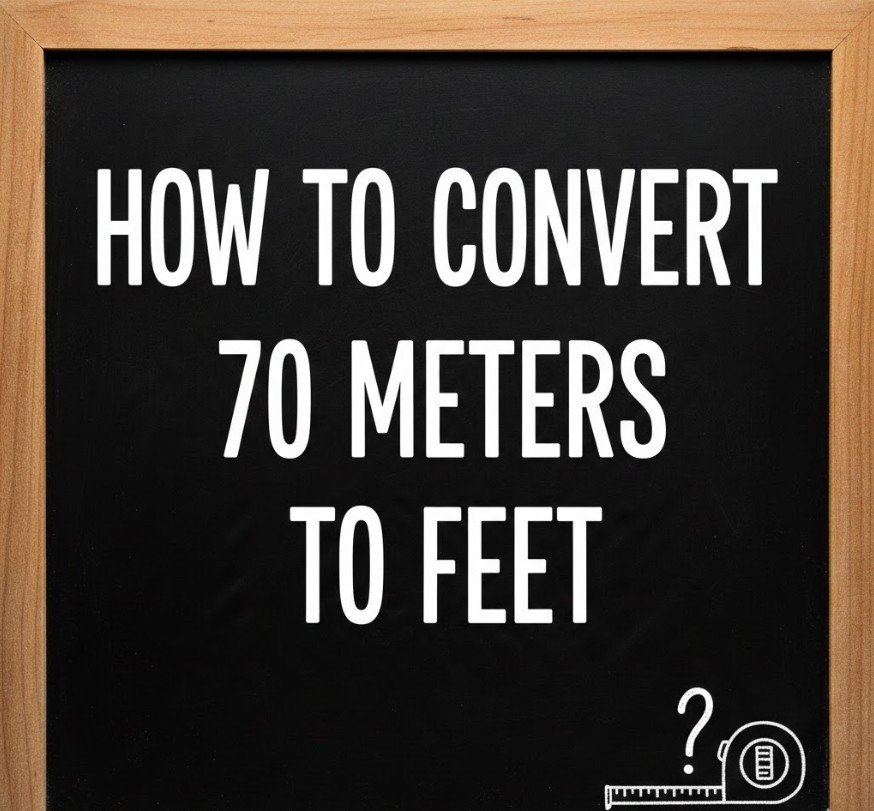 How to Convert 70 Meters to Feet