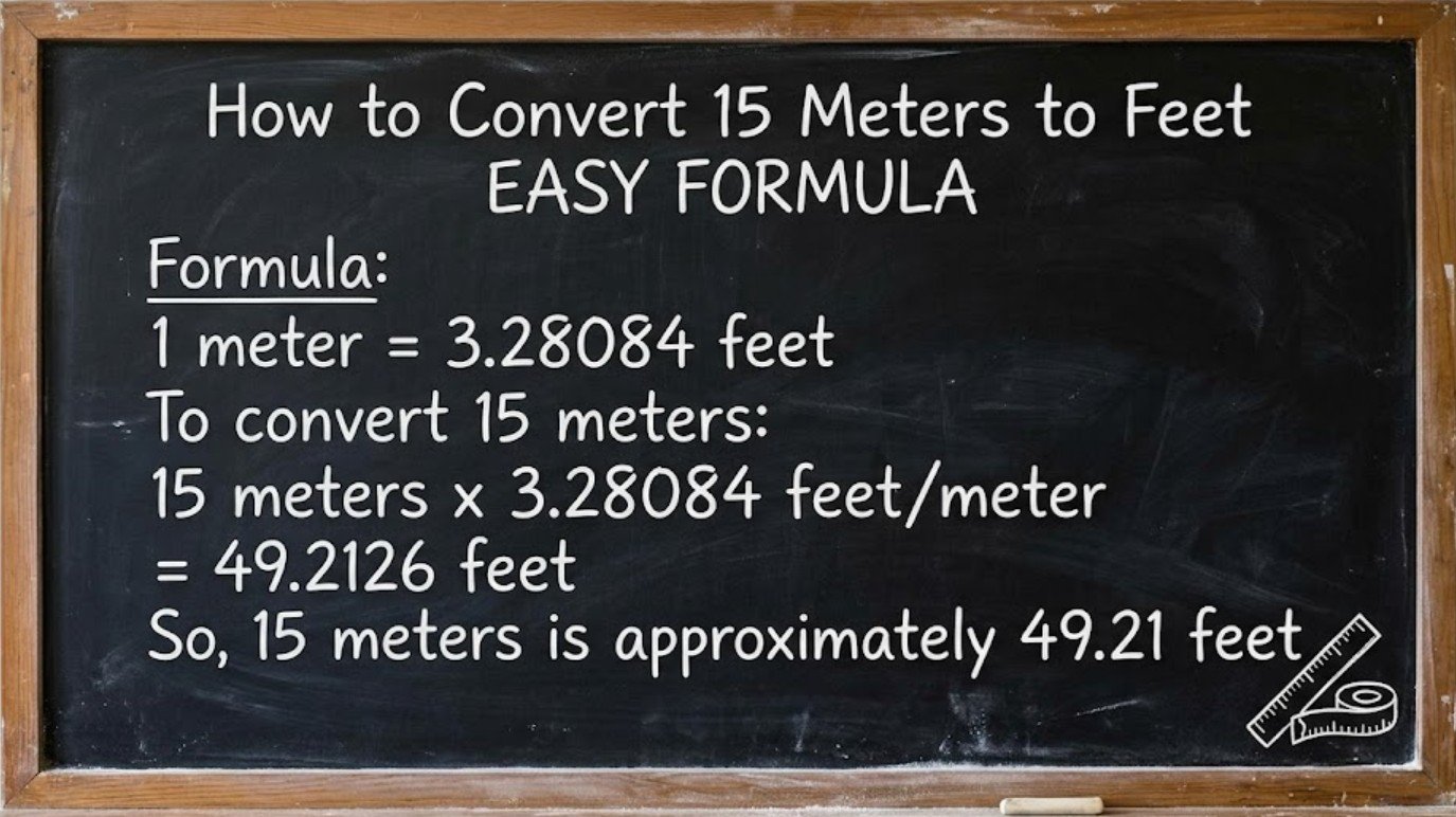 How to Convert 15 Meters to Feet