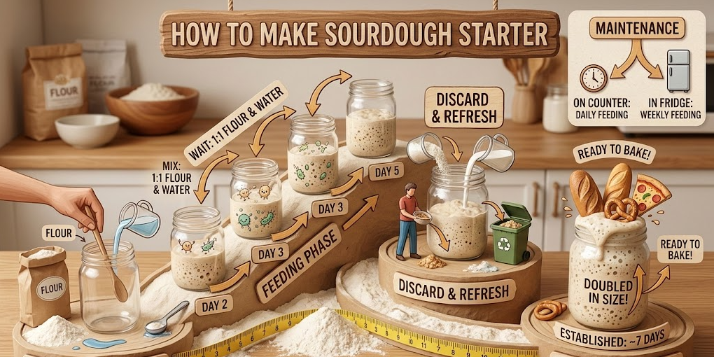 how to make sourdough starter