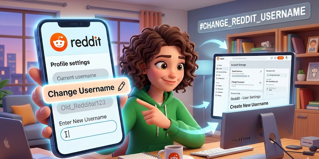how to change reddit username