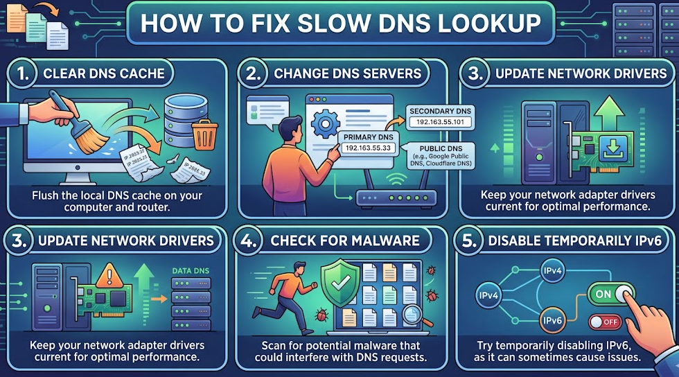 how to fix slow dns lookup