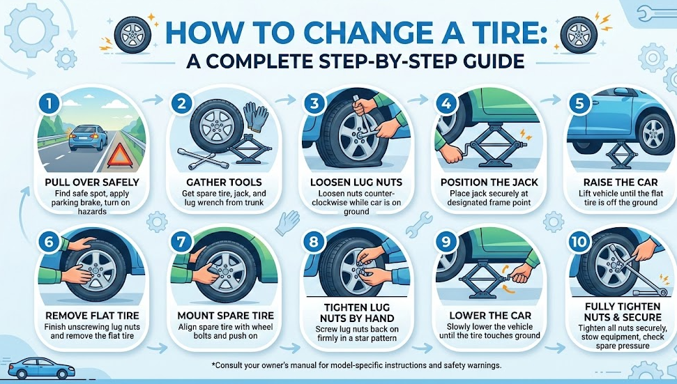 how to change a tire