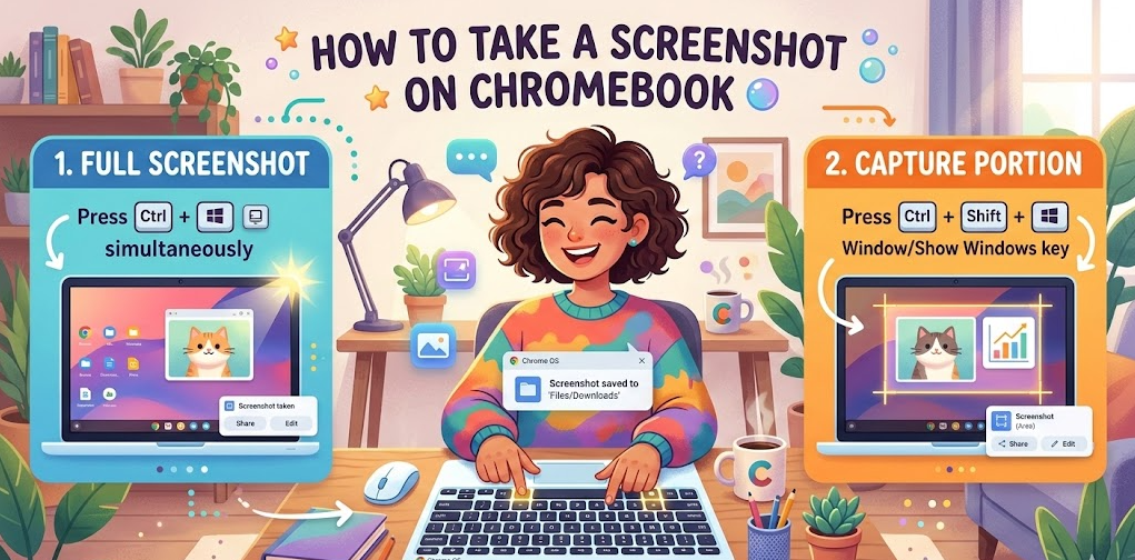 how to take a screenshot on chromebook
