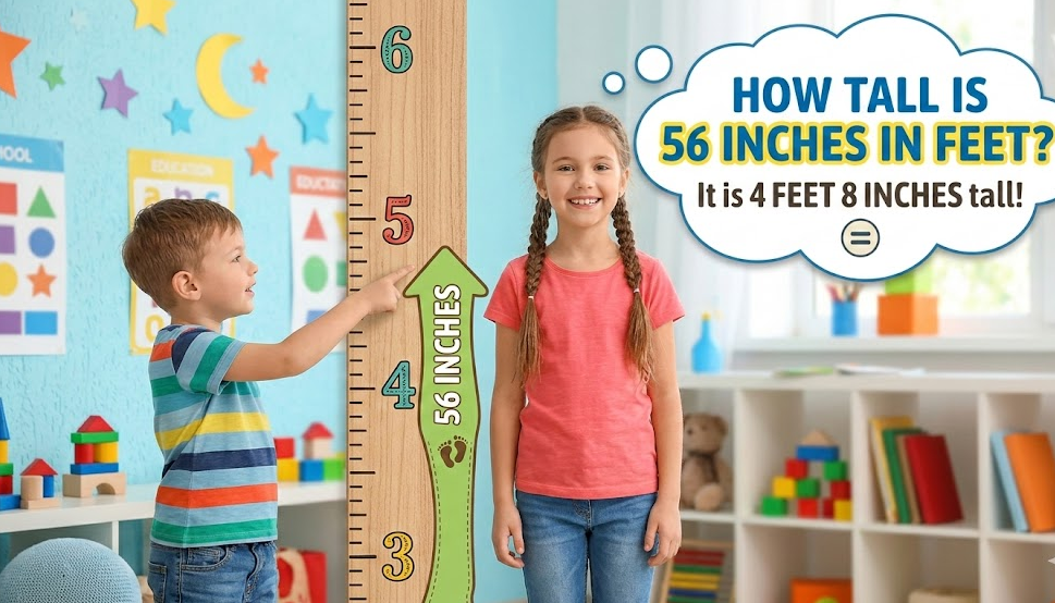 How Tall is 56 Inches in Feet?