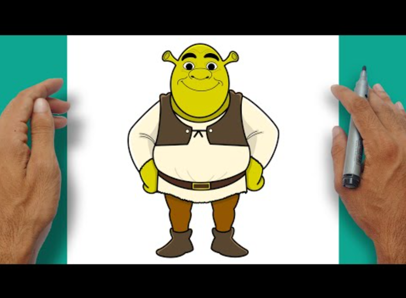 How to Draw Shrek Full Body