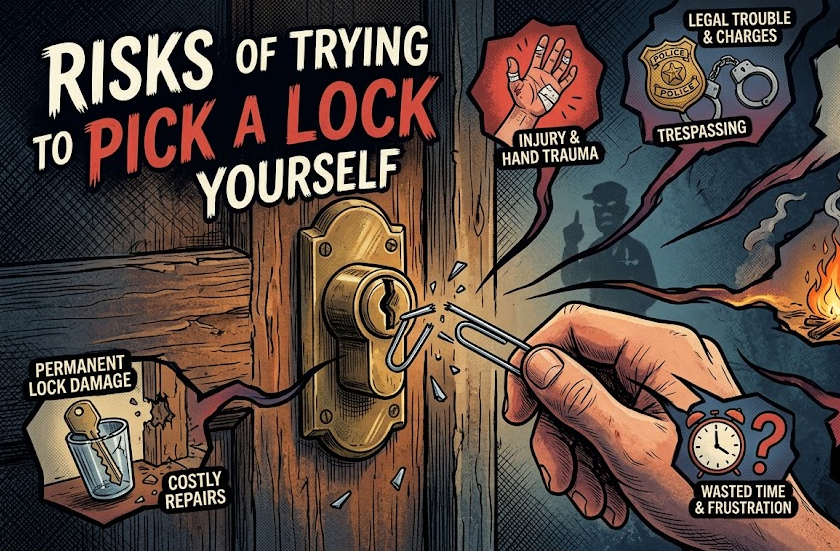 Risks of Trying to Pick a Lock Yourself