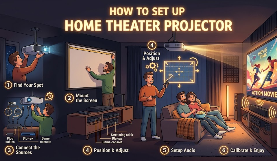 How to Set Up Home Theater Projector