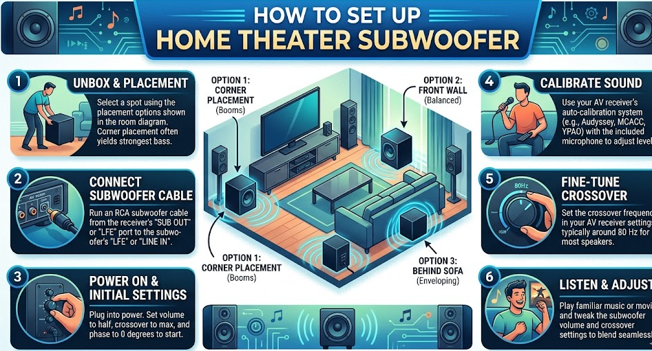 How to Set Up Home Theater Subwoofer