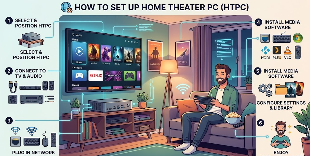 How to Set Up Home Theater PC