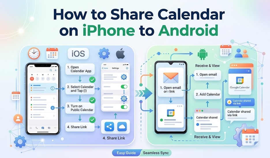 How to Share Calendar on iPhone to Android