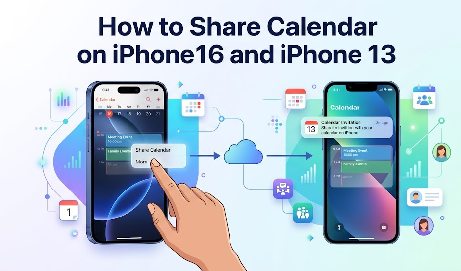 How to Share Calendar on iPhone 16 and iPhone 13