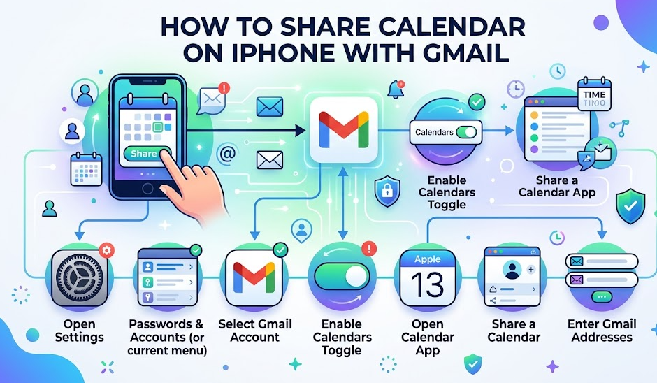 How to Share Calendar on iPhone With Gmail