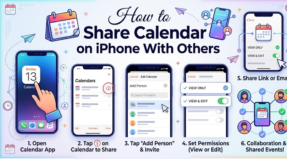 How to Share Calendar on iPhone With Others