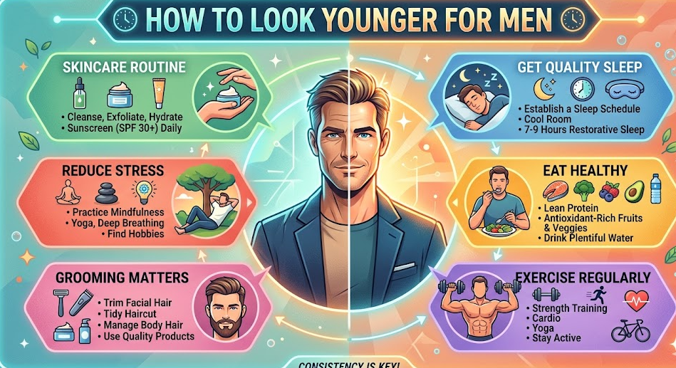 How to Look Younger for Men