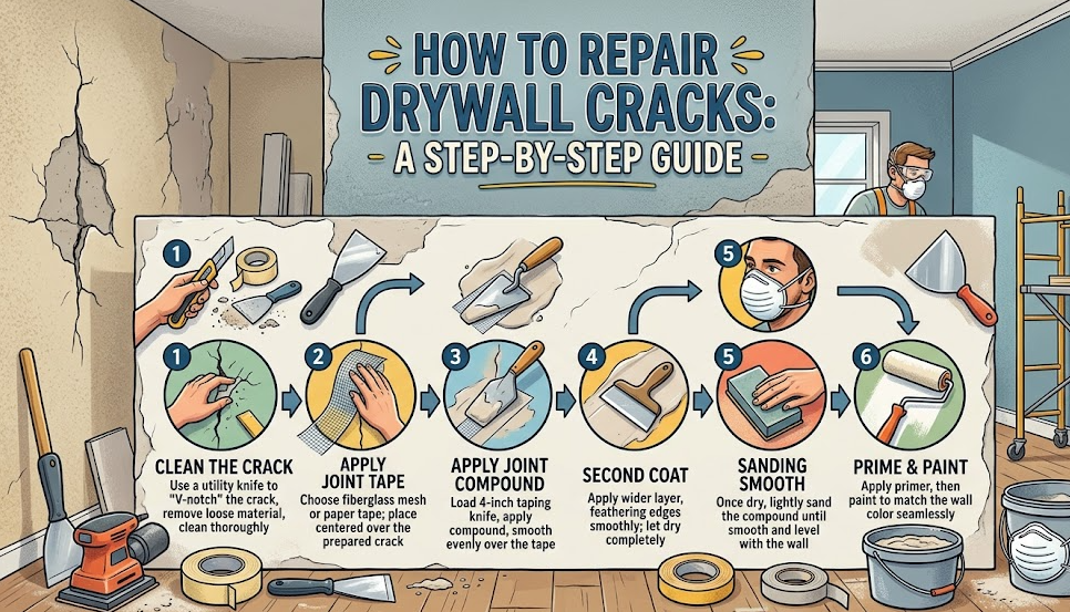 How to Repair Drywall Cracks