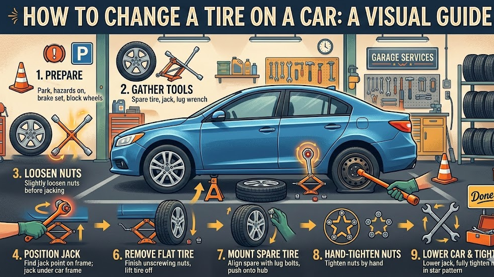How to Change a Tire on a Car