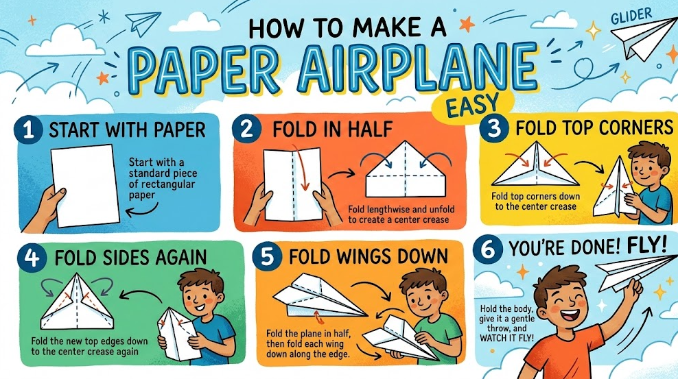 How to Make a Paper Airplane Easy