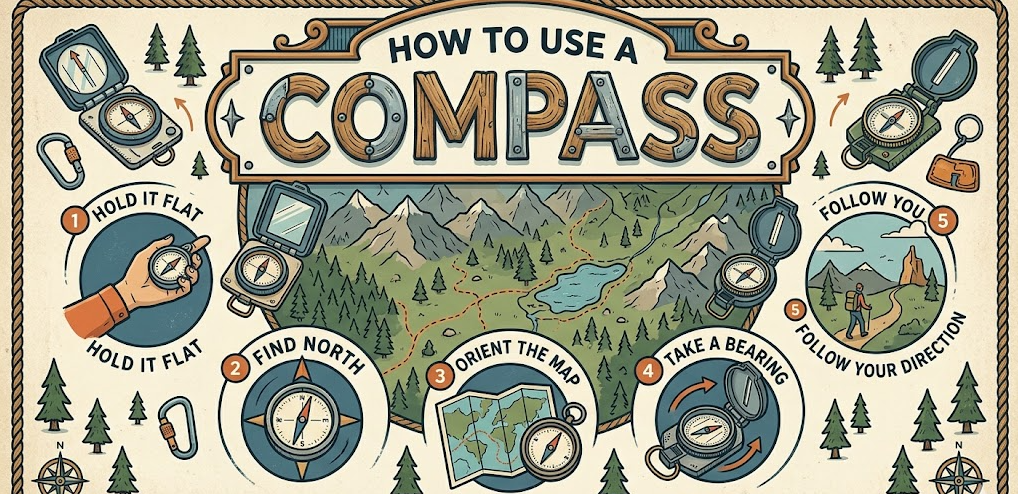 how to use a compass