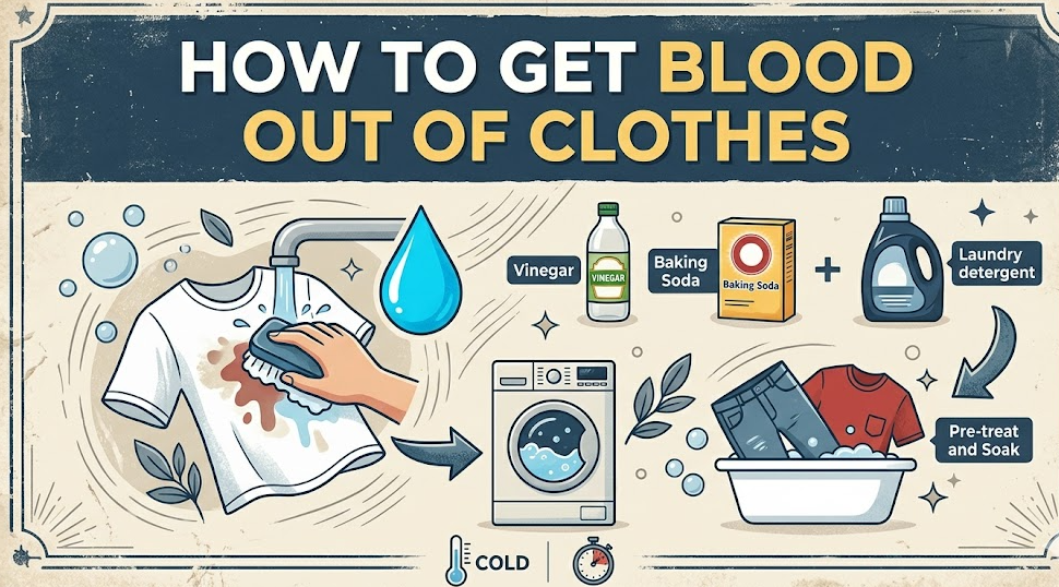 how to get blood out of clothes