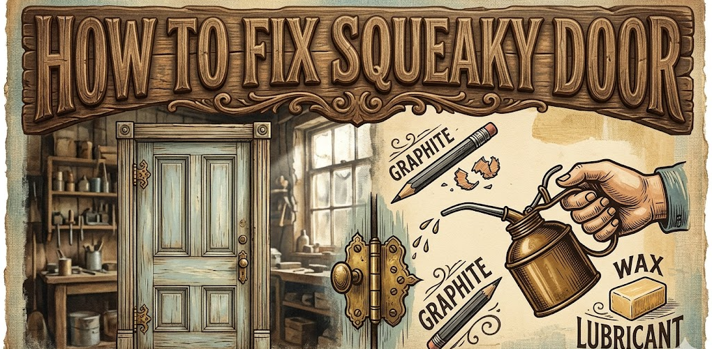 how to fix squeaky door