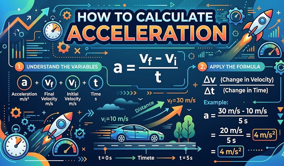 how to calculate acceleration