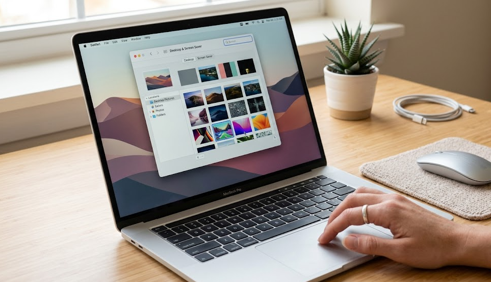 how to change wallpaper on mac