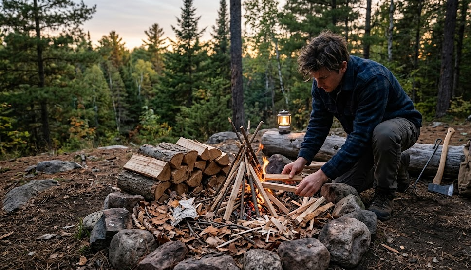 how to build a campfire