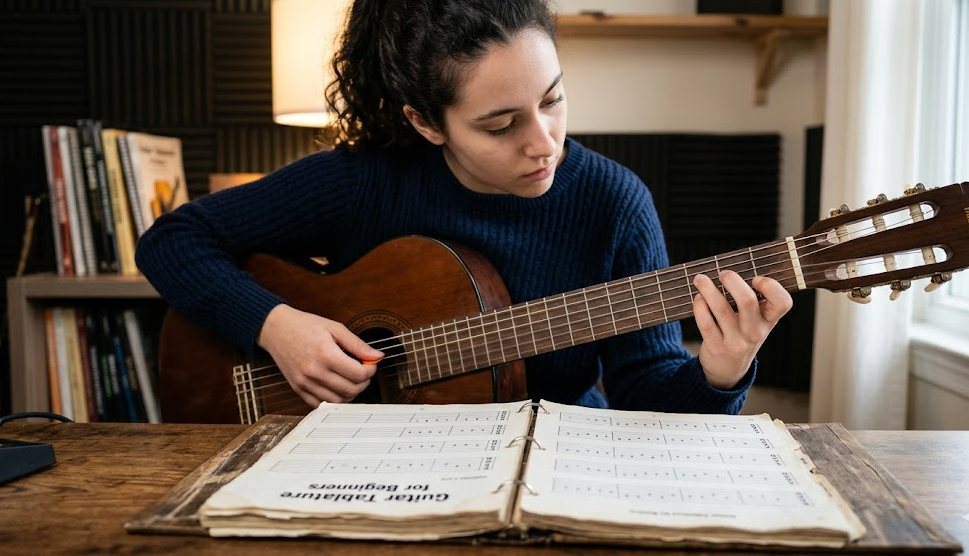 how to read guitar tabs