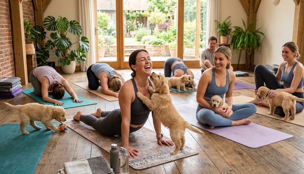 puppy yoga