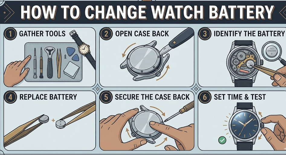 how to change watch battery