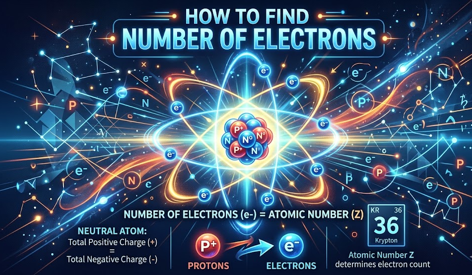 how to find number of electrons