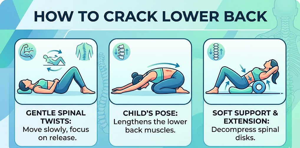 how to crack lower back