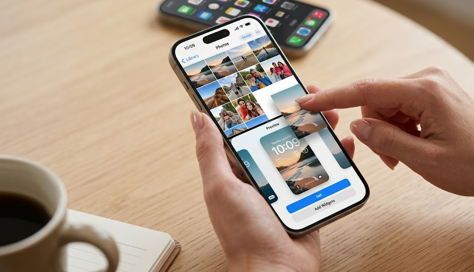 Using Photos App for Custom Wallpapers