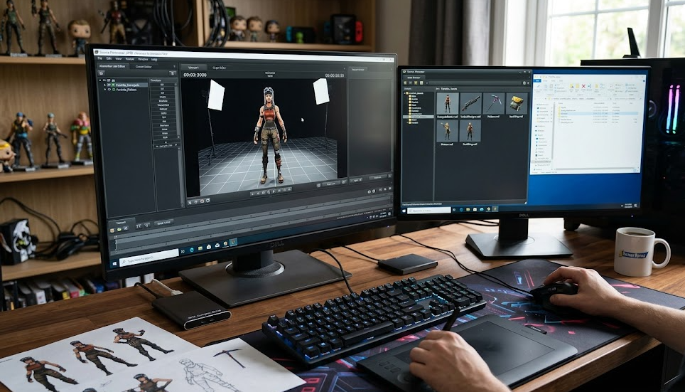 Preparing Fortnite Assets for SFM Compilation