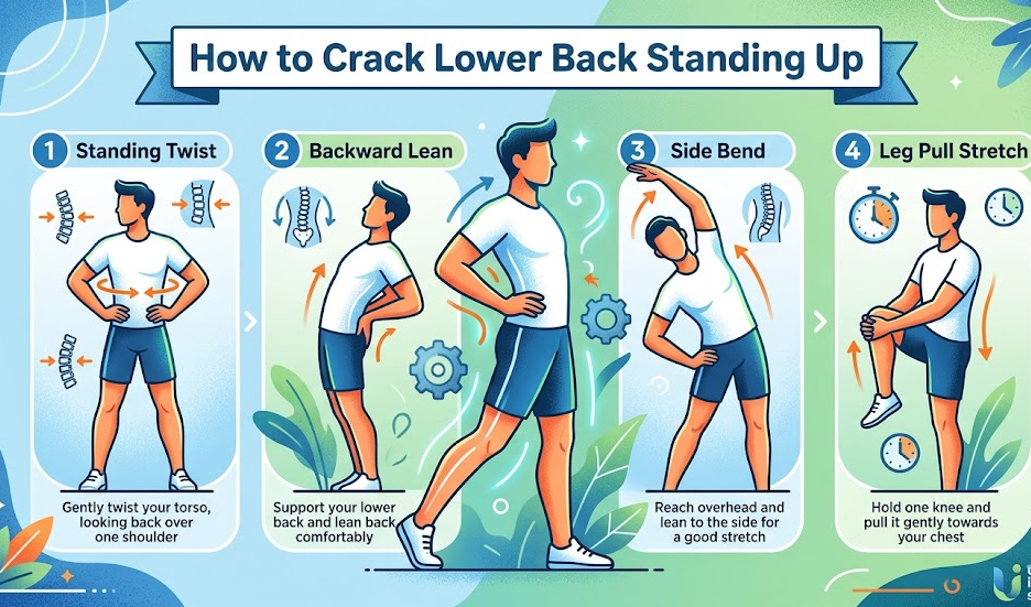 How to Crack Lower Back Standing Up