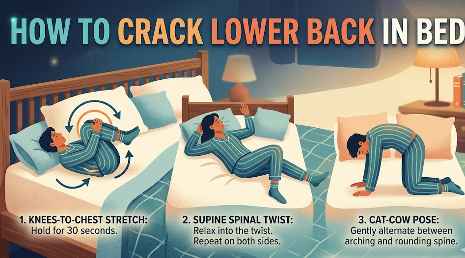 How to Crack Lower Back in Bed