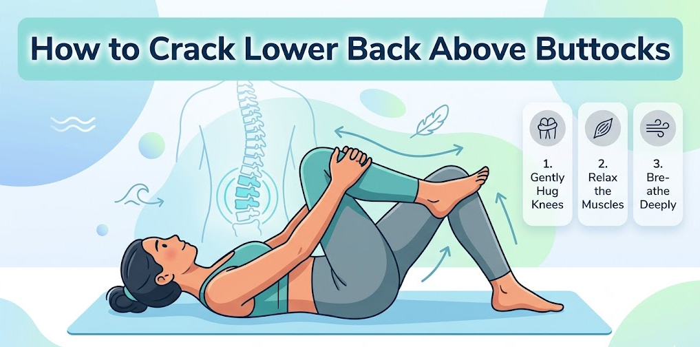 How to Crack Lower Back Above Buttocks