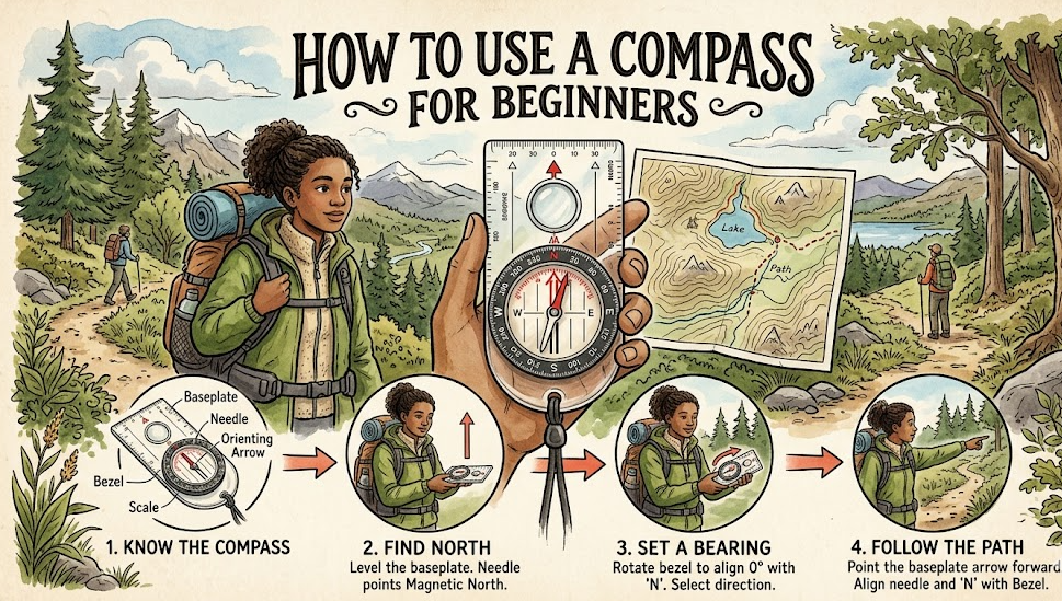 How to Use a Compass for Beginners