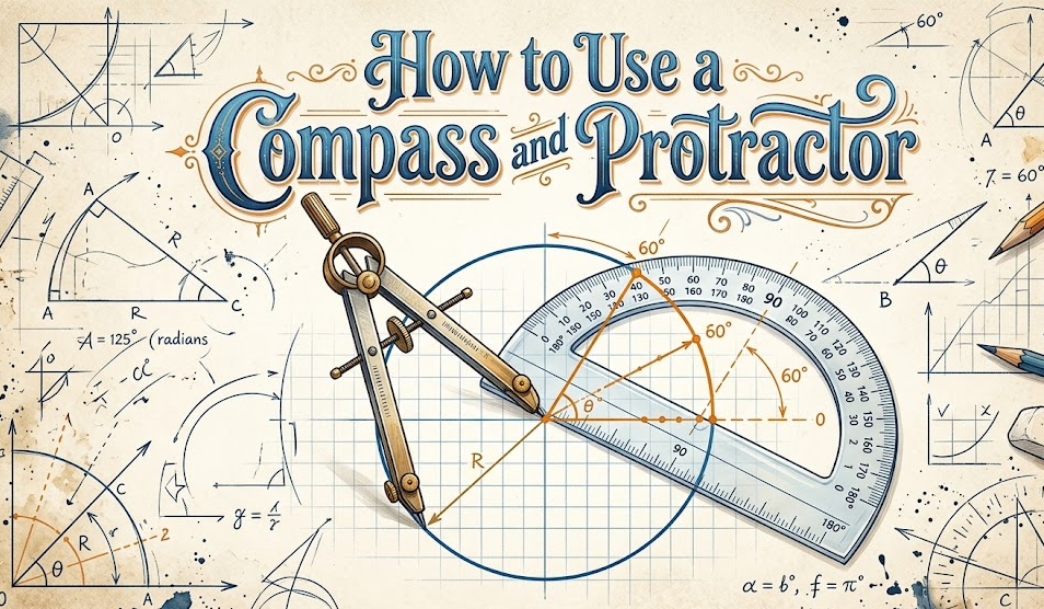 How to Use a Compass and Protractor