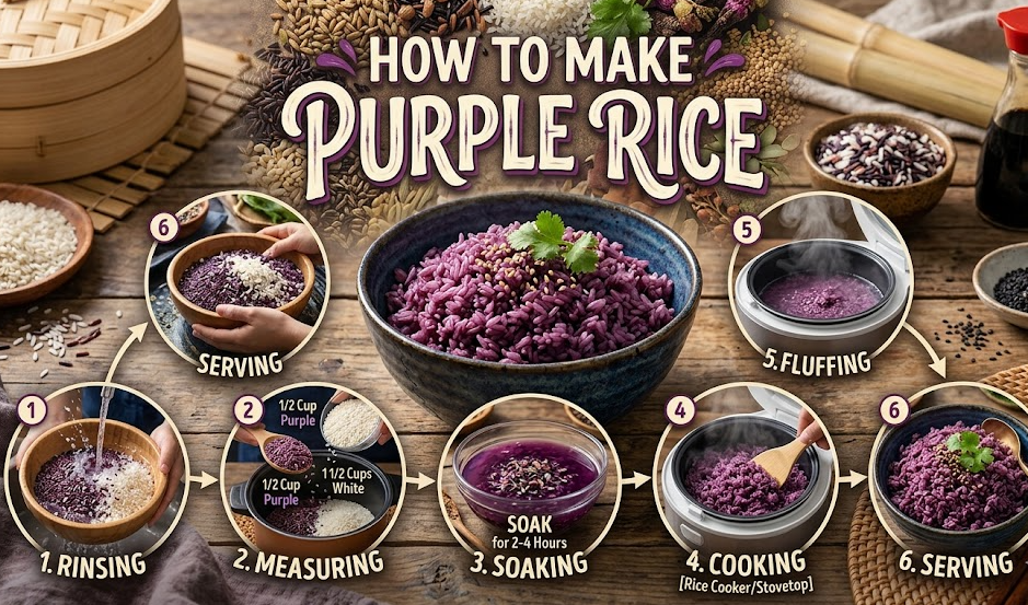 How to Make Purple Rice