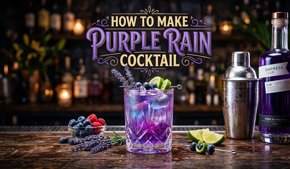 How to Make Purple Rain Cocktail