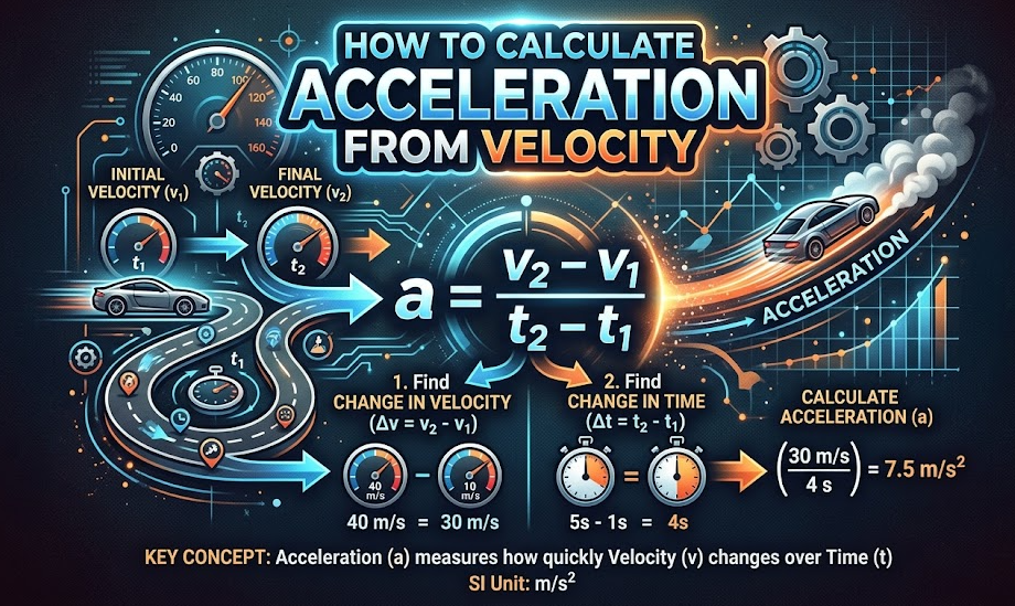 How to Calculate Acceleration from Velocity