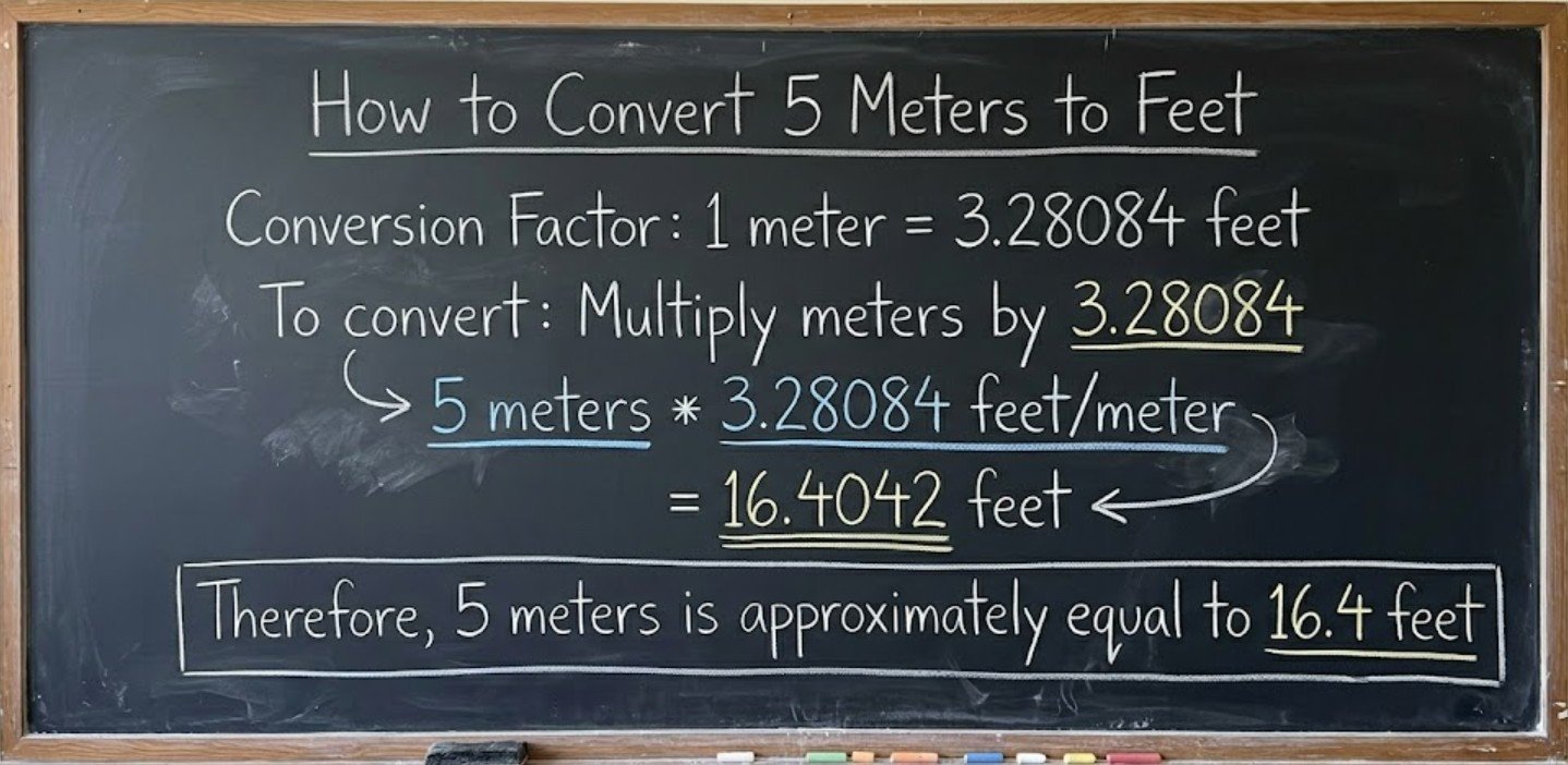 How to Convert 5 Meters to Feet
