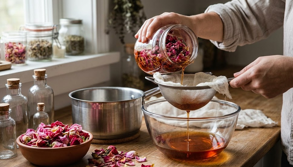 how to make rose oil