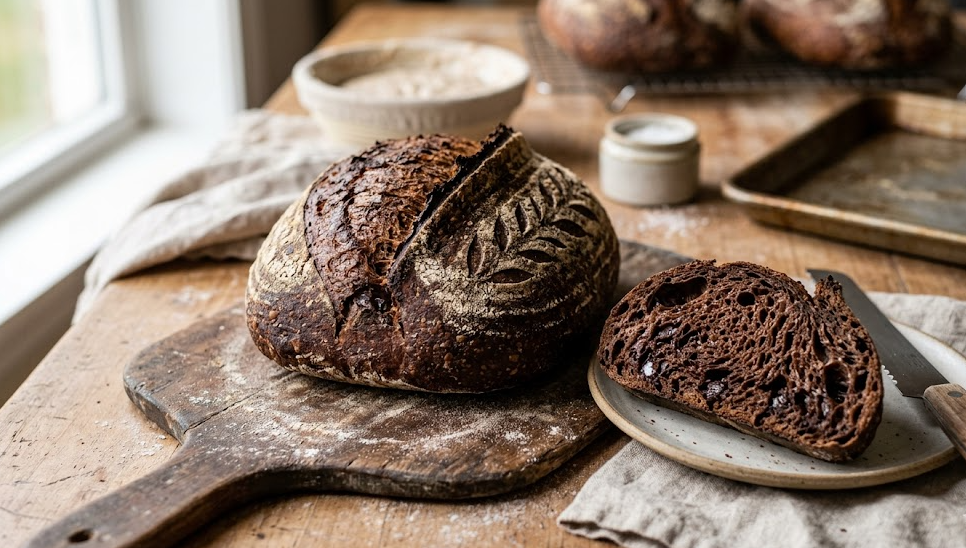 chocolate sourdough bread