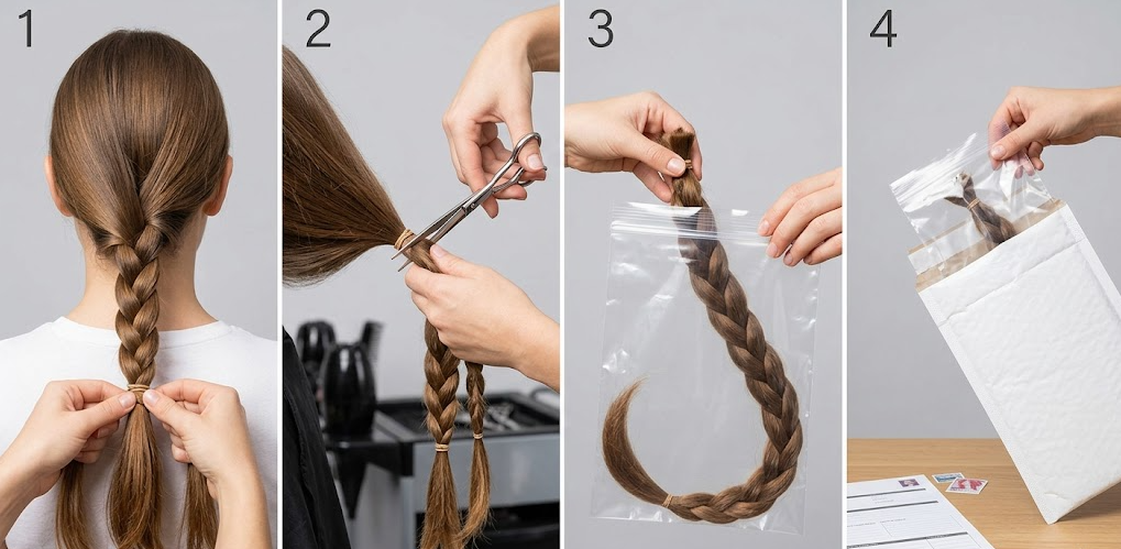 Step-by-Step Hair Donation Process